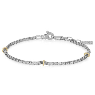 Bracciale argento e oro - Matheo