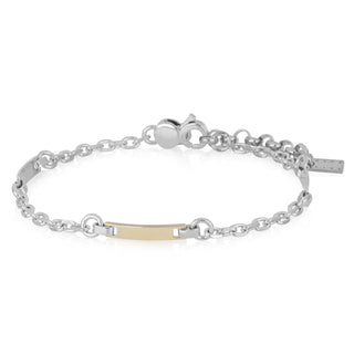 Bracciale catena con targhetta oro - Ethan