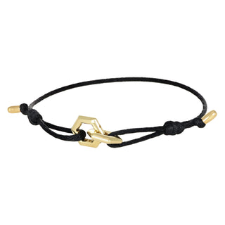 Bracciale anelli esagonali in oro - Union