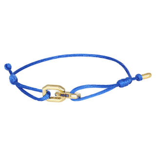 Bracciale anelli ottogonali in oro e zaffiri - Duo