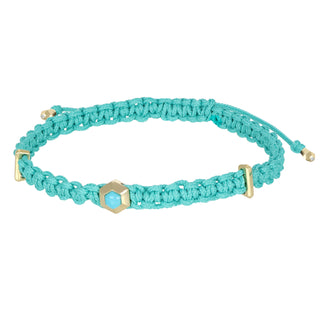 Bracciale borchia in oro con Turchese - Rocks