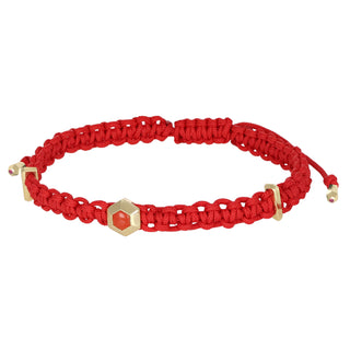 Bracciale borchia in oro con corallo - Rocks