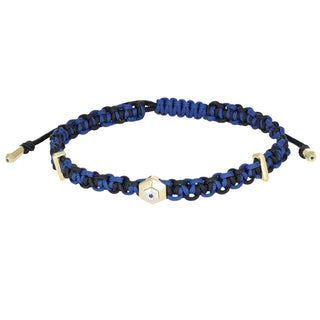 Bracciale borchia in oro con zaffiro - Vertex