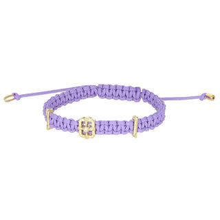 Bracciale con charm in oro e diamante - Edge