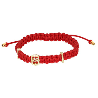 Bracciale con charm in oro e rubino - Edge