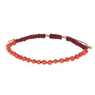 Bracciale dyneema con corallo e oro - Frame