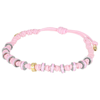 Bracciale in oro, diamanti e rondelle smaltate - Axis