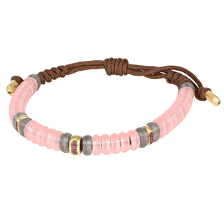 Bracciale in oro, rubini e crystal pet - Echo