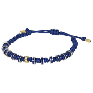 Bracciale in oro, zaffiri e rondelle smaltate - Axis