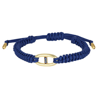 Bracciale maglia marina in oro e zaffiri - Apex