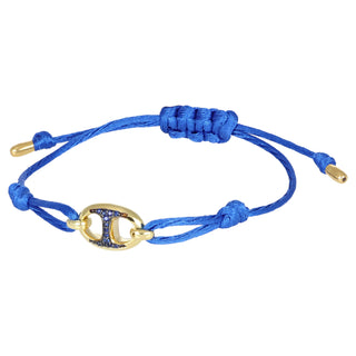 Bracciale maglia marina in oro e zaffiri - Join