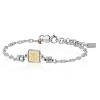 Bracciale uomo con timone in oro - Jackson