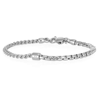 Bracciale uomo doppia catena in argento 925 - Gerahard