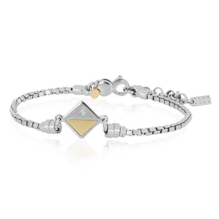 Braccialetto in oro e argento uomo - Gabriel