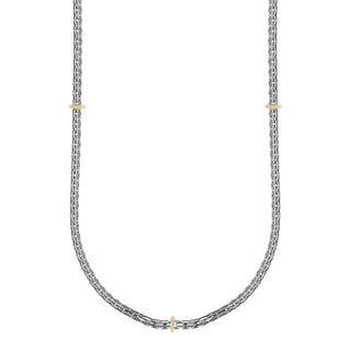 Collana argento con elementi oro - Matheo