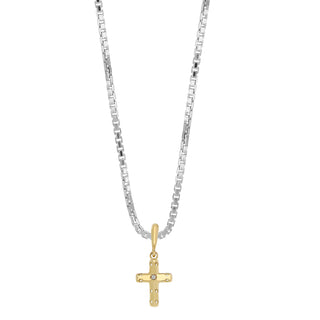 Collana con croce in oro da uomo - Sebastian