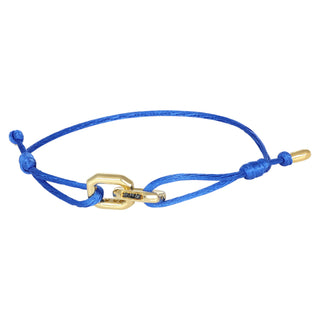 Bracciale anelli ottogonali in oro e diamanti neri - Duo
