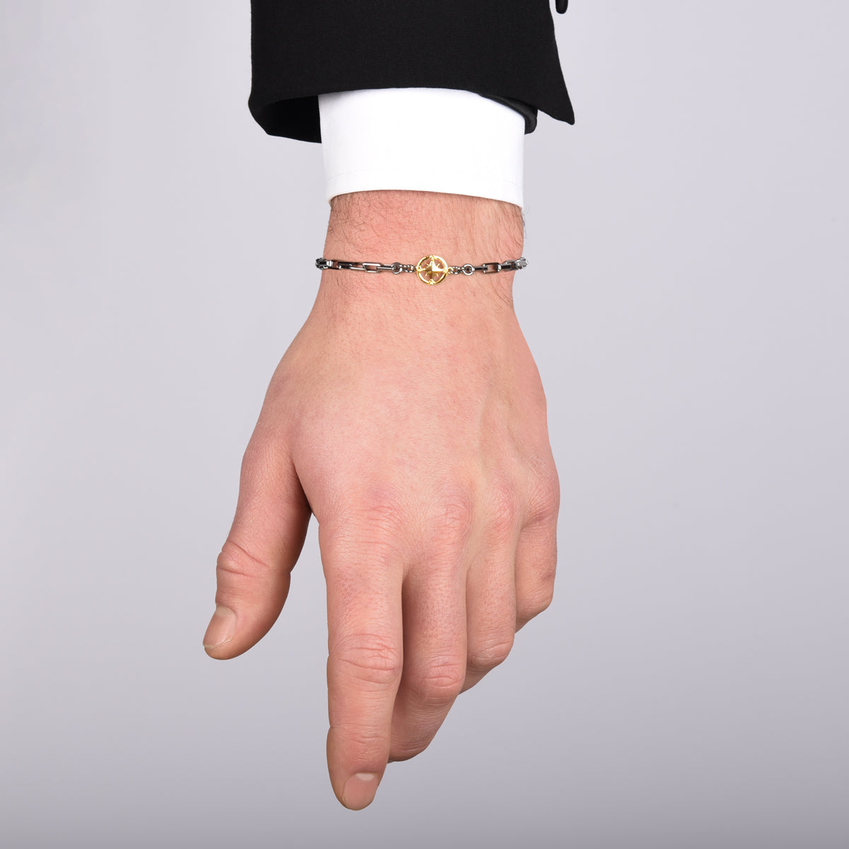 Bracciale Donna Bussola In Argento 925 – GAVU Con Ciondolo Rosa Dei Venti E Zirconia, Regalo