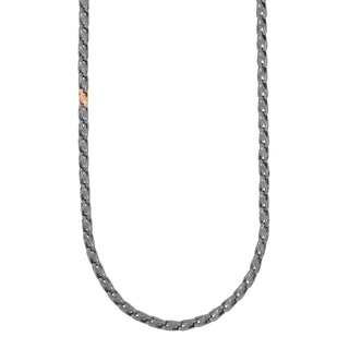 Collana uomo argento 925 e oro 9 kt - Karl