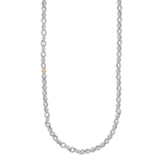 Collana uomo argento e oro 9 kt - Jurgen