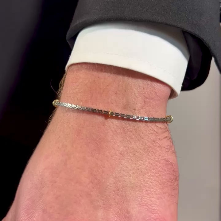 Bracciale argento e oro - Matheo